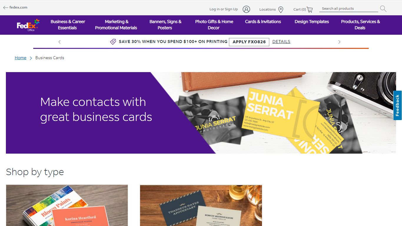 Design & Print Custom Business Cards Online | FedEx Office