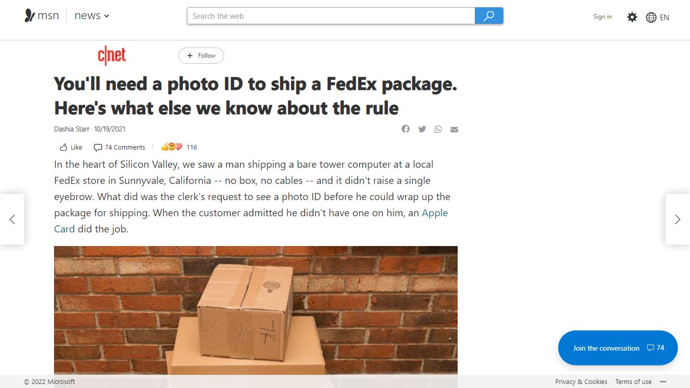You'll need a photo ID to ship a FedEx package. Here's what else we ...